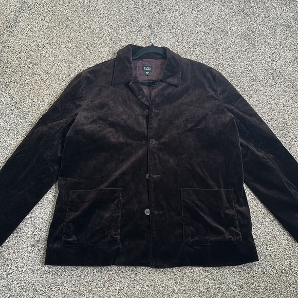 Eileen fisher brown corduroy jacket sizeM office work wear business mini - Picture 6 of 9